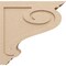 Ekena Millwork 7"W x 28"D x 28"H Thin Scroll Rough Cedar Woodgrain TimberThane Corbel, Primed Tan CORUR07X28X28SCRRCPR - alternate 5